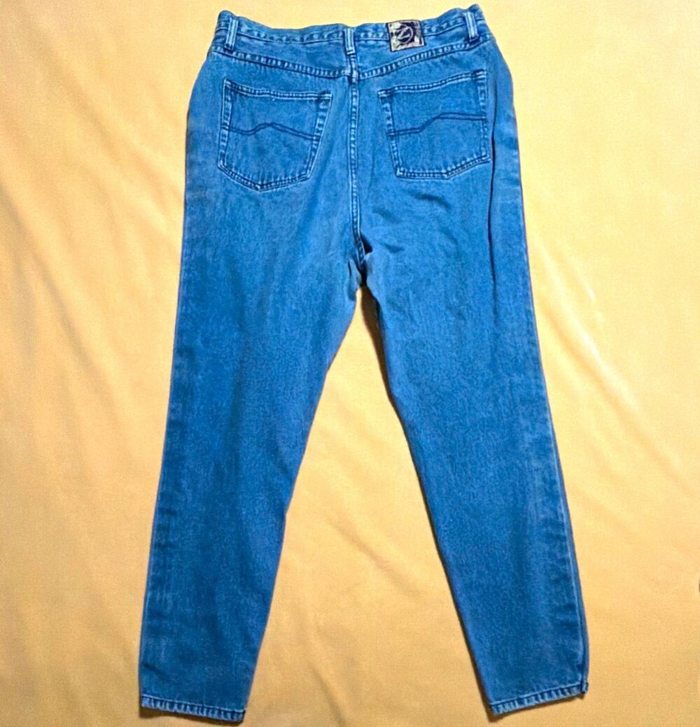 Zanadi Women’s Straight Jeans Regular 18 Mid Rise Medium Wash Blue Denim Cotton